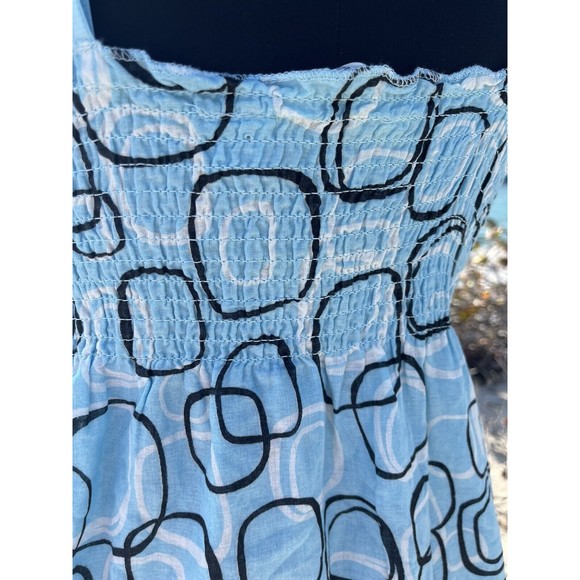 Vintage Y2K Blue Floral Cottage Core Baby Doll Derek Heart Dress / Size: L - Picture 5 of 11